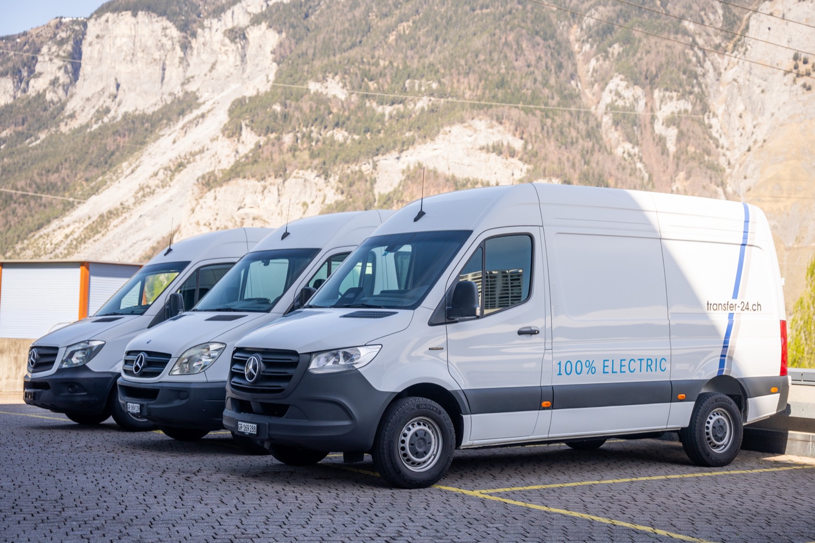 Die elektrische Flotte von Transfer 24